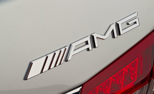 Amg badge emblem chrome silver - amg,
