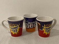 Cadbury's Coffee Mug Collection of Creme Egg Double Decker 2013 Lot of 3