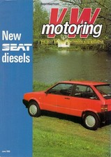 Seat Ibiza, Malaga & Terra Diesel Description 1990 UK Market Foldout Brochure