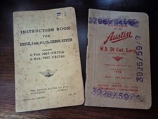 Austin Truck Instruction Book For 3 Ton Truck And Handbook For 2 Ton