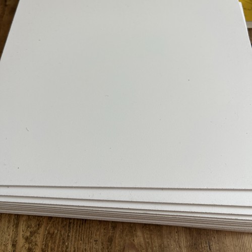 Piece white matt pvc foam - piece,