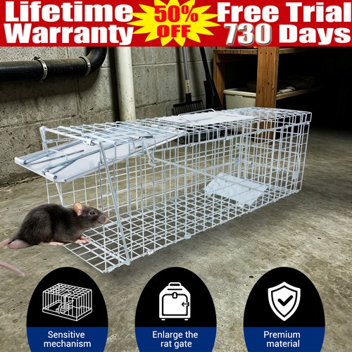 Live animal cage trap heavy - animal,