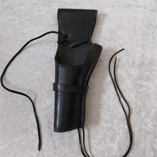 Vintage black leather western - leather,