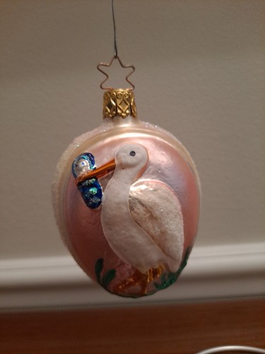 Old world stork ornament - old,