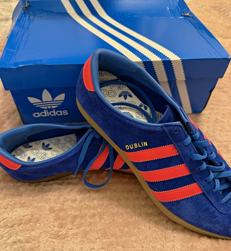 Adidas dublin spzl blue - blue/red, uk