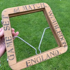 Antique Vintage Old Wooden Dunlop Tennis Racket wood Press Wimbledon England 