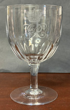 Antique Royal Wine Glass Made for Queen Victoria Use Windsor Castle Buckingham P