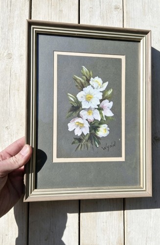 Vintage floral oil painting - oil,