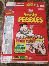 Post 1993 Fruity PEBBLES Cereal Box