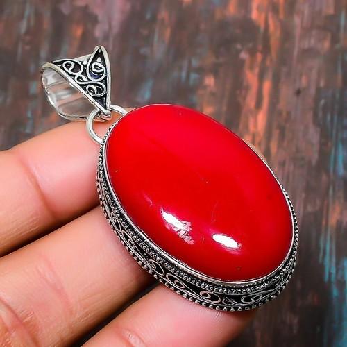 Italian red coral gemstone - red,