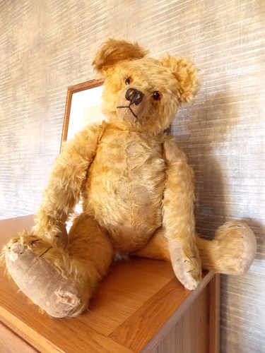 Vintage antique teddy bear - antique,