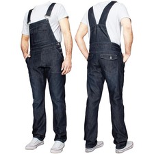 Enzo Jeans Dungarees Mens