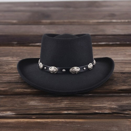 Gambler cowboy hat - hat, black
