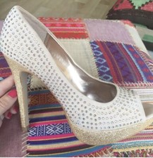 SPARKLY PEEP TOE BEADED