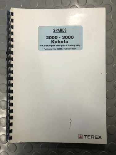 Terex spares manual - spares,