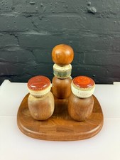 Denby Teak Potters Wheel Salt