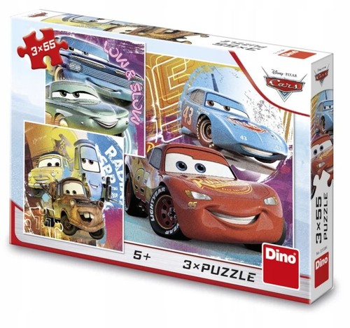 Disney cars 3x55 jigsaw - 3x55,