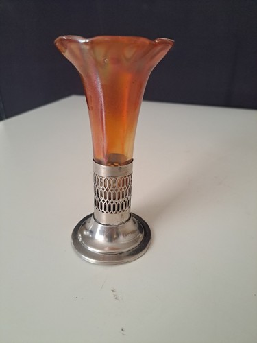 Vintage carnival glass epergne - glass,