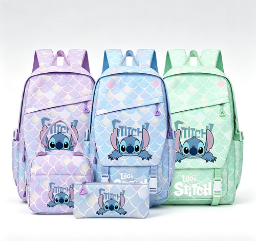 Disney stitch 3pcs backpack - 3pcs,