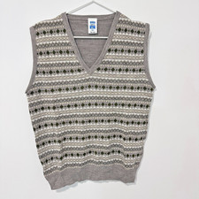 BHS Fair Isle Mens Sleeveless