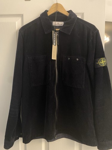 Stone island corduroy zip - island,