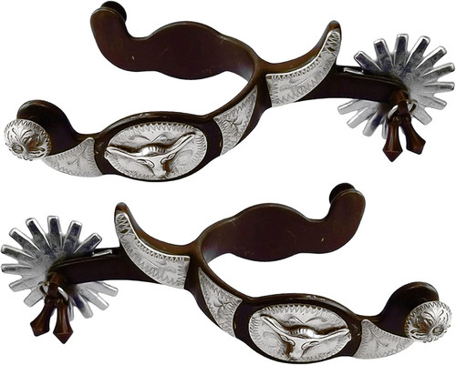Western antiqued spurs with - antiqued,