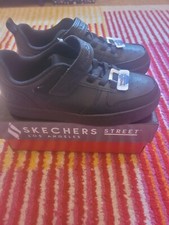 Sketches Boys Black Shoes NEW