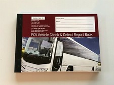 50 page Nil Defect Bus Coach PSV PCV Drivers Walk Around Check Book Duplicate x1