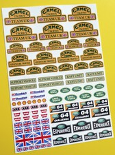 RC Rock Crawler 'CAMEL TROPHY TEAM UK' 10th scale stickers decals RC4WD D90 