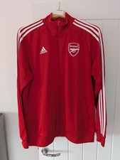 Arsenal FC Adidas FC DNA Full Zip Track Top Large Red BNWT RRP £65