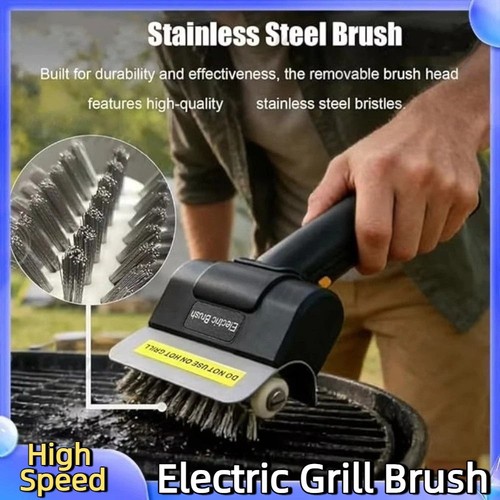 Electric bbq grill cleaner - bbq,