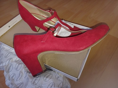 Ladies faux suede - t, shoes