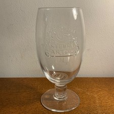 Vintage Stella Artois Pint Stem Lager Beer Glass in VGC .  . Brewiana