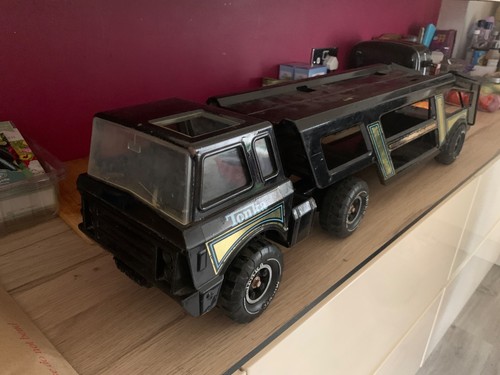 Tonka truck car transporter - car,