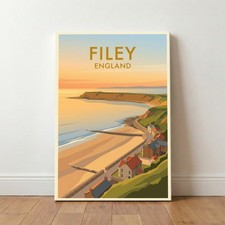 Filey, England Travel Poster