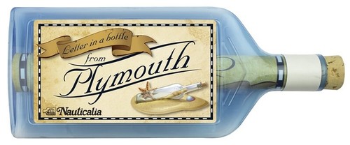 Plymouth message bottle - in,