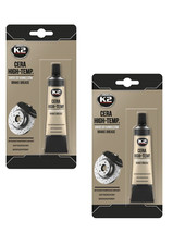 2 x K2 SYNTHETIC BRAKE GREASE Car Caliper Lubricant Waterpr High Temperature 18g