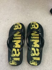 Animal Size 9 Flip Flops Used But In Great Order.