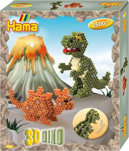 Hama beads 2500pc dinosaur - 2500pc,