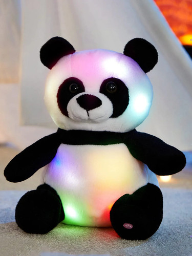 Led panda plush - toy,, glow