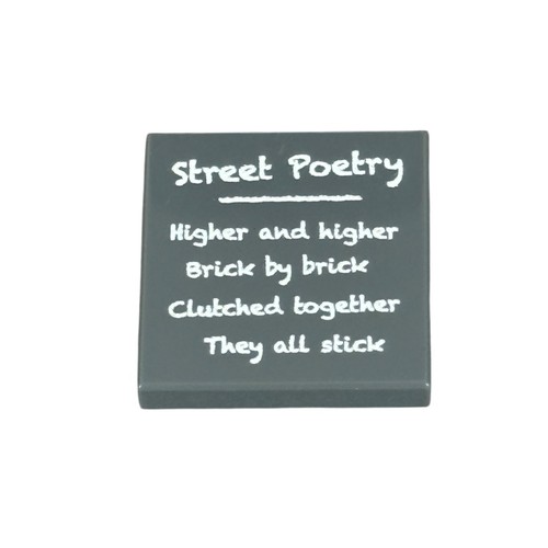 Street poetry custom printed - street,