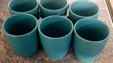 Set Of 6 Ceramic Stonewear Coffee Mugs