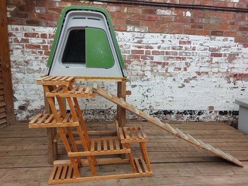 Omelet eglu chicken - coop, with