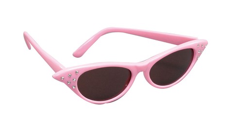 Pink lady tinted glasses - pink, 50s
