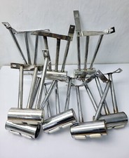 Spare or repair 9 X furniture chrome, metal legs, feet for sofa, cabinet, bed