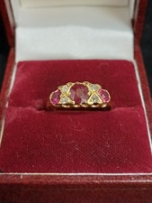 Vintage 18ct Gold Ruby &