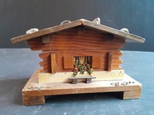 Vintage Swiss Chalet Music Box