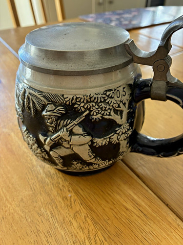 Ceramic beer stein - beer,