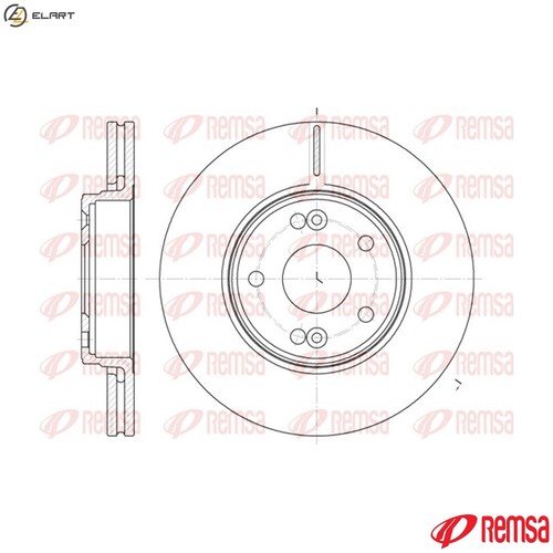 Brake disc 6697 for - disc, 6697.10