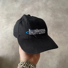 Security Baseball Hat Mens 6 Panel Embroidered Adjustable Strapback Cap Black